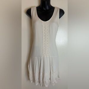 Xhilaration White Crochet Detail Top